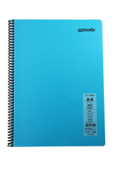 Mynote Flex A4 60 Yaprak Kareli Spiralli Plastik Neon Kapak Defter - 10