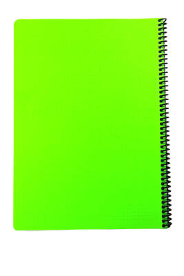 Mynote Flex A4 60 Yaprak Kareli Spiralli Plastik Neon Kapak Defter - 2