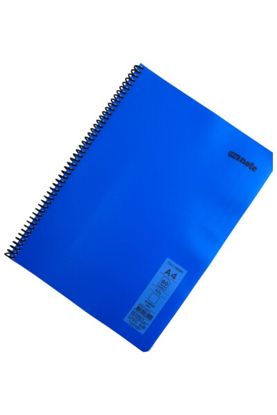 Mynote Flex A4 80 Yaprak Çizgisiz Spiralli Plastik Neon Kapak Defter - 17