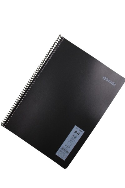 Mynote Flex A4 80 Yaprak Çizgisiz Spiralli Plastik Neon Kapak Defter - 7