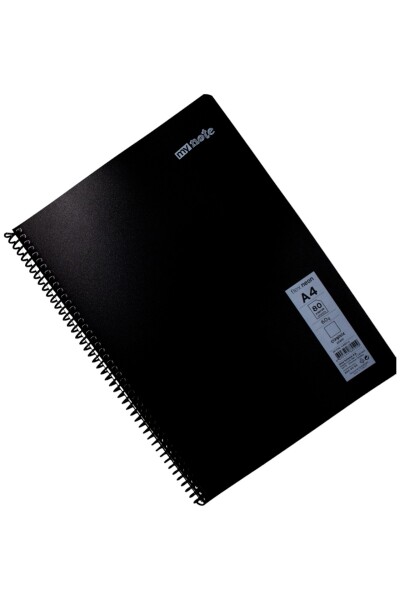 Mynote Flex A4 80 Yaprak Çizgisiz Spiralli Plastik Neon Kapak Defter - 8