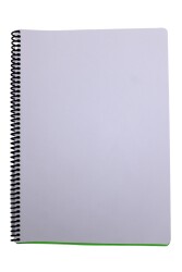 Mynote Flex A4 80 Yaprak Çizgisiz Spiralli Plastik Neon Kapak Defter - 5