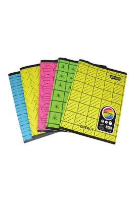 Mynote Text A5 40 Yaprak Çizgili Plastik Neon Kapaklı Defter - 18