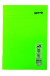 Mynote Text A5 40 Yaprak Kareli Plastik Neon Kapaklı Defter - 11