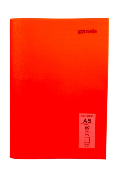 Mynote Text A5 60 Yaprak Çizgili Plastik Pastel Kapaklı Defter - 6