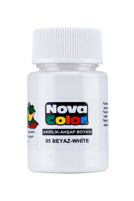 Nova Color Akrilik Boya Beyaz Şişe Nc-173 - 1