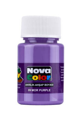 Nova Color Akrilik Boya Mor Şişe Nc-177 - 1