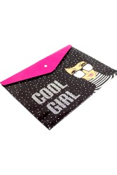 Pıano Çıtçıtlı Dosya Desenli Cool Girl Çtd-01 - 2