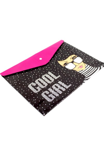 Pıano Çıtçıtlı Dosya Desenli Cool Girl Çtd-01 - 2