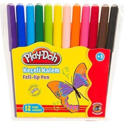Play-Doh Keçeli Kalem 12'li Poşet Ke-005 - 1