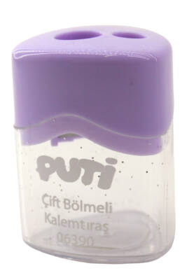 Puti Çift Bölmeli Pastel Renk Kalemtıraş 06390 - 7