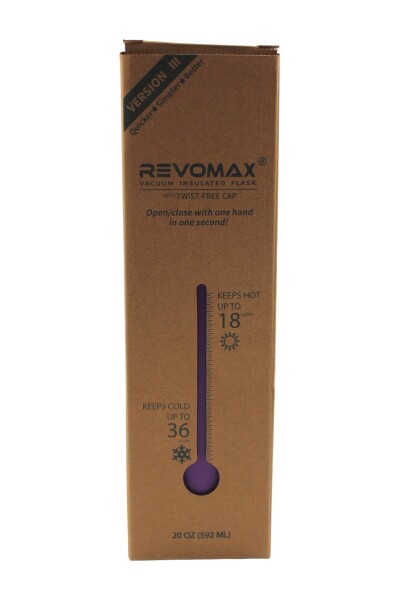 Revomax 20-Oz Mor Paslanmaz Çelik Vakum Termos 592 Ml - 4