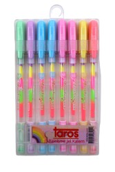 Taros Unıck Color Raınbow 8 Li Set Jel Kalem 4115 - 1