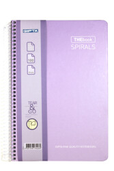 Thebook Spiralli Sert Kapaklı Defter 100 Yaprak Kareli 17 x 24 cm - 5